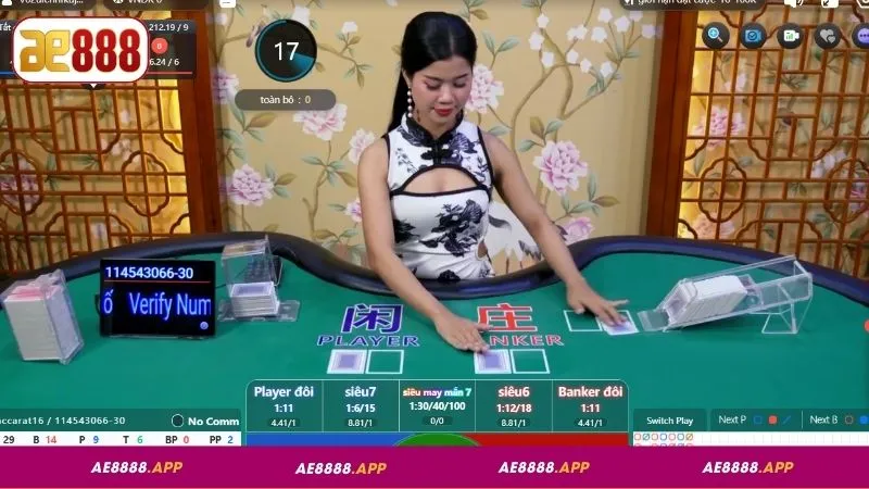 Luật chơi Live Baccarat AE888 chi tiết
