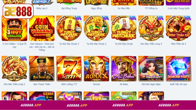 Những dòng game nổ hũ nổi bật tại AE888