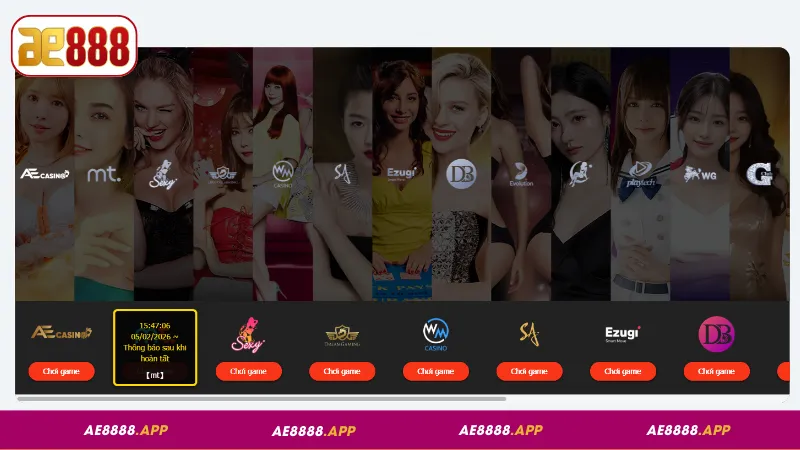 Tổng quan về sảnh Live Casino tại AE888